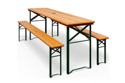 BT-1 Wood Beer Table And Bench