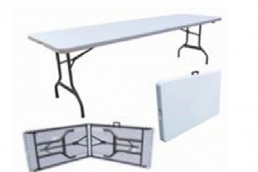 PFT-7-72'*30' Plastic Fold-in-Half Table 