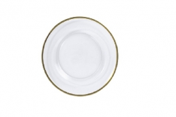 GCP-1 Glass Charger Plate With Rim