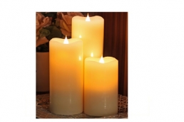 CDL-1 LED Wax Pillar Candle-SCW002WH
